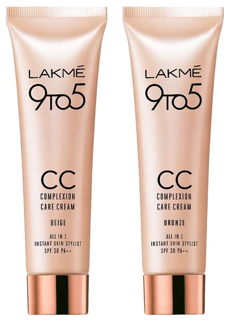 Lakmé Complexion Care Face Cream, Bronze, 9g & Complexion Care Face Cream, Beige, 9g