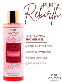 PURE AATMAN Deep body moisturising and nourishing combo kit |shower gel (200ml) |sulphate free | paraben free, body lotion (200ml))