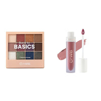 MARS 12 Shades Back to Basics Eyeshadow Palette with Free Applicator (14.4 gm) (Shade-01) Matte Liquid Lip Color | Long Lasting | Non-Transfer & Waterproof Lipstick for Women (4.5 ml) (03-Blow a Kiss)
