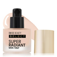 Swiss Beauty Select Super Radiant Hydrating Skin Tint | With Hyaluronic acid | Provides Natural, Dewy Glow | Shade- Creamy Glow, 30gm