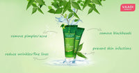 Vaadi Herbals Anti Acne Neem Face Wash with Tea Tree Extract, 60g