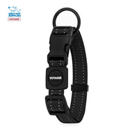 Voyager Reflective Dog Leash Collar Set with Neoprene Handle Supports Small, Medium, and Large Breed Puppies, Cute and Heavy Duty for Walking, Running, and Training - Black, S Leash Collar Set (Black) Leash Collar Set (5/8