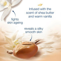 Dove Relaxing Shea Butter Body Wash with Vanilla for Soft Skin, Soothing Scent, 1L