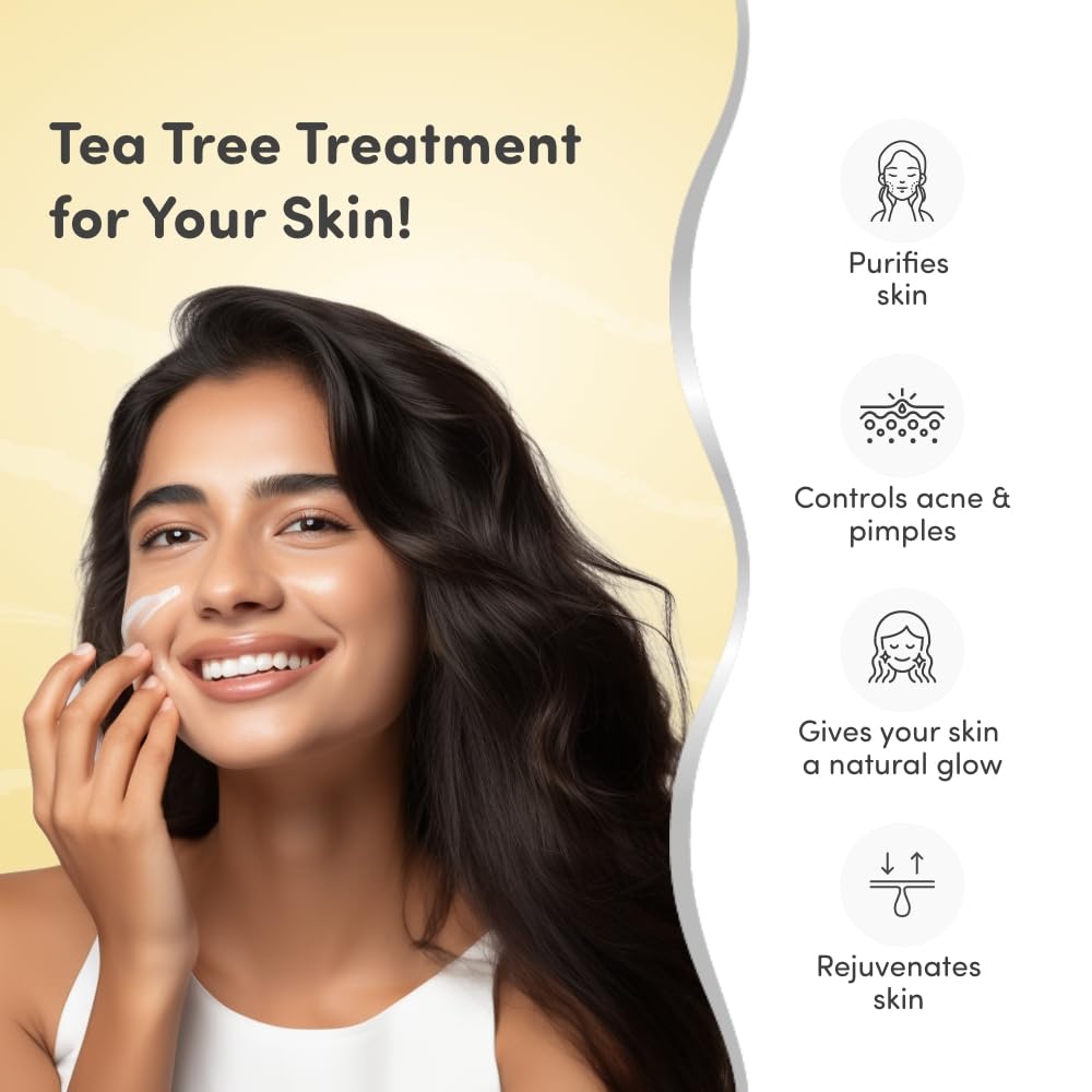 Mylo Care Tea Tree Face Cream 50g with Tea Tree, Neem & Basil Extracts