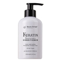 Beauty Garage Keratin Sulfate Free Moisturizing Smooth Daily Conditioner 300ml Frizz Control Perfect Smooth and Shine To Maintain Your Straight Hair