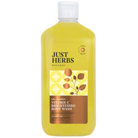 Just Herbs Vitamin C Skin Brightening Exfoliating Lime + Liquorice Body Wash for 300 ml & Just Herbs Under Arm Roll On Deodorant - 50 ml Combo