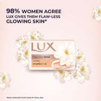 Lux Velvet Glow Jasmine & Vitamin E For Glowing Skin Beauty Soap Mega Pack 3X150 g