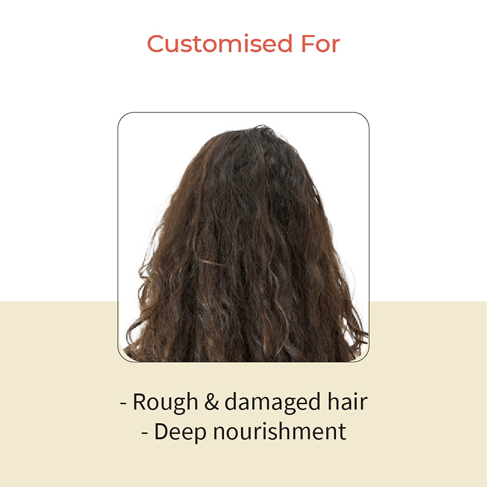 Vedix Sulfate Free Shampoo and Leave In Conditioner combo, Customized Ayurvedic Hair Care Combo for Frizz Free and Dry Hair, Intense Damage Repair Conditioner for Soft and Shiny Hair - 150 ml