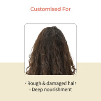 Vedix Sulfate Free Shampoo and Leave In Conditioner combo, Customized Ayurvedic Hair Care Combo for Frizz Free and Dry Hair, Intense Damage Repair Conditioner for Soft and Shiny Hair - 150 ml