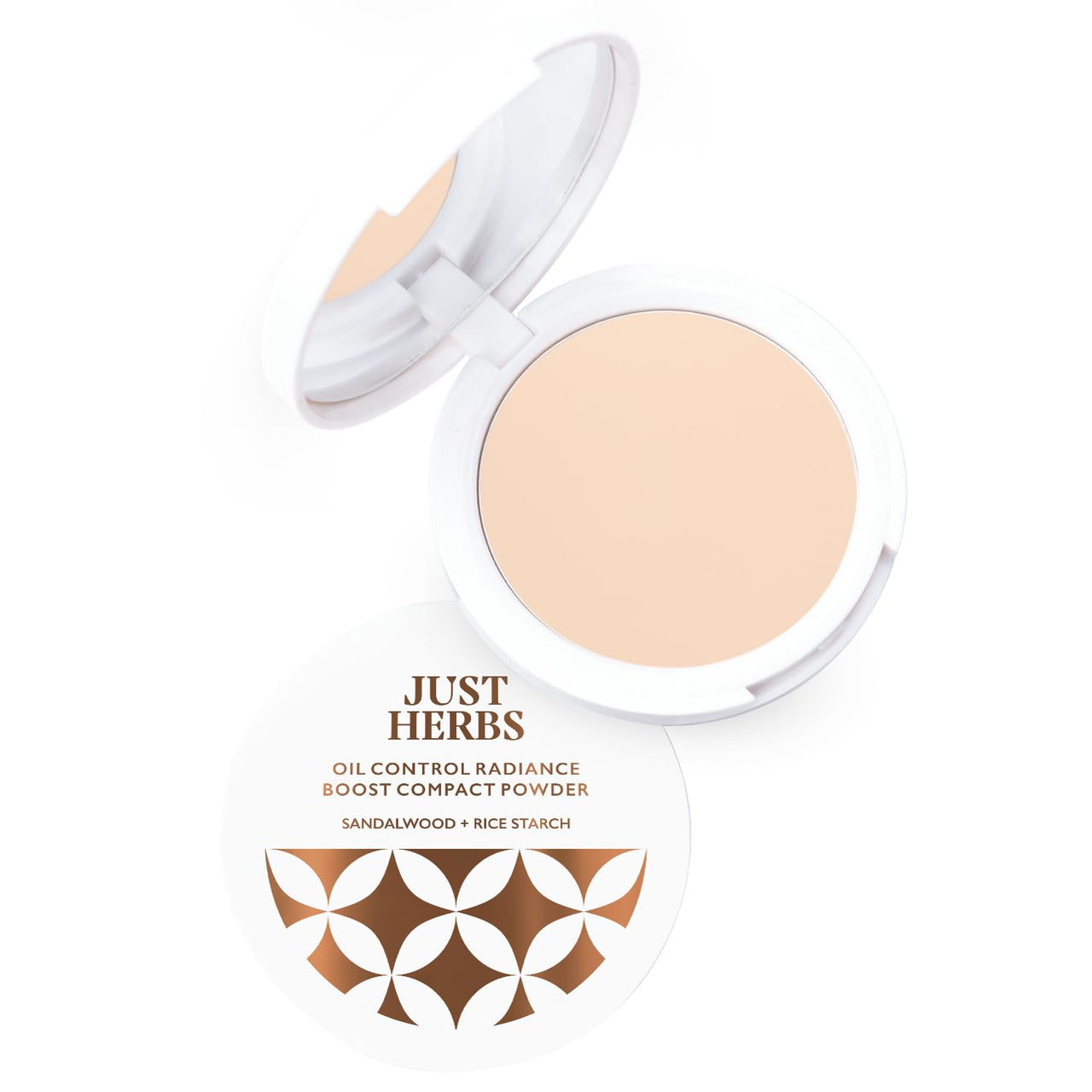 Just Herbs Oil Control Radiance Booster Age Defying Compact Powder for face Makeup 9g (Ivory)