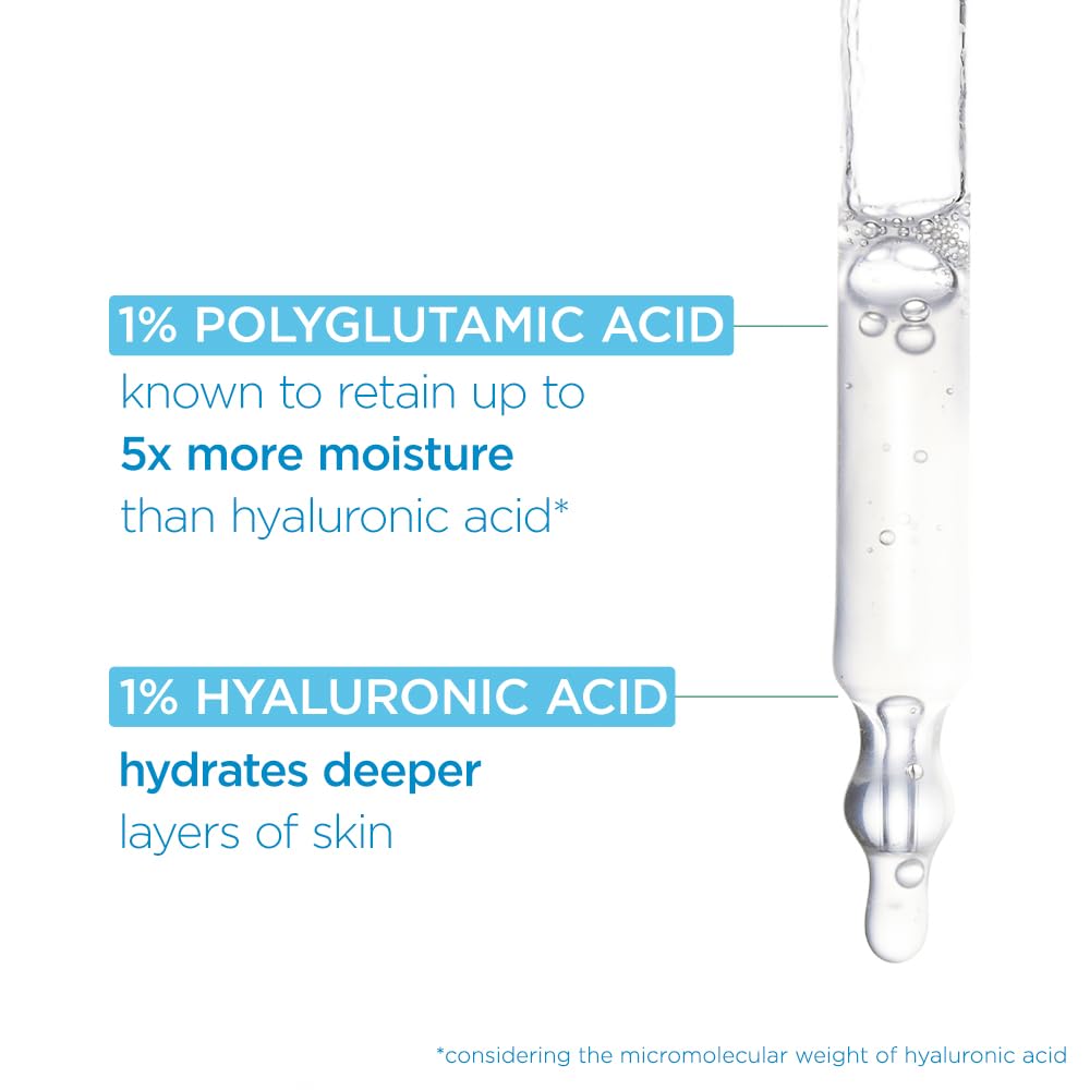 Simple 2% Hyaluronic Acid + PGA Booster Serum for dry dehydrated skin | For 100 Hr hydration | Suitable for all skin skin types| sensitive skin | 30ml