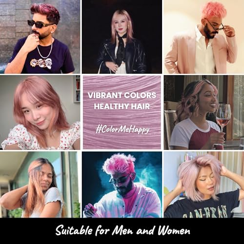 2.Oh! Italian- Pastel Pink Hair Color For Women & Men | Ammonia-Free DIY Semi Permanent Hair Color | Enriched with Argan Oil | Lasts upto 6-8 Washes (Pack of 2)