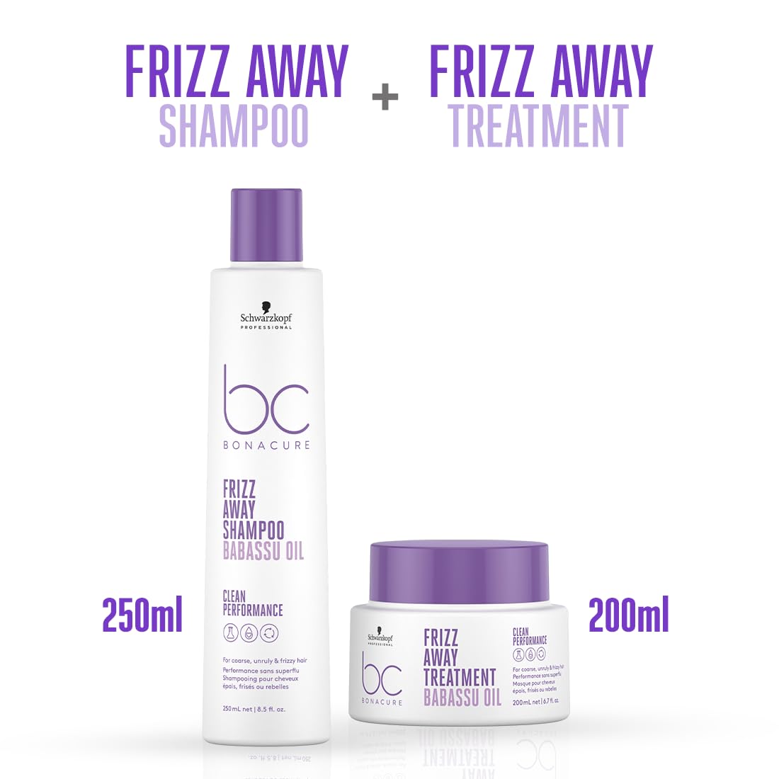 Schwarzkopf Professional New Bonacure Vegan Keratin Range - Treatment(200ml) + New Bonacure Vegan Keratin Shampoo (250 ml) - Clean Combo
