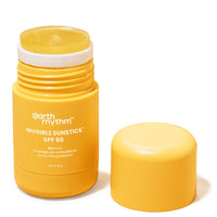 Earth Rhythm Sunstick SPF 60 PA+++ Invisible Sunscreen | Water Resistant, No White Cast, Lightweight I Almond Oil, Jojoba Oil & Vitamin E | Suits all skin types | Women & Men - 40 gm