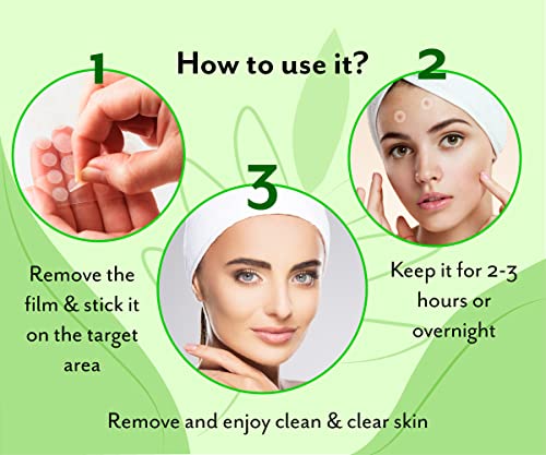 Urban yog Acne Pimple Patch - 72 Invisible Facial Stickers cover with 100% Hydrocolloid (Acne Pimple Patch (Pack of 2))