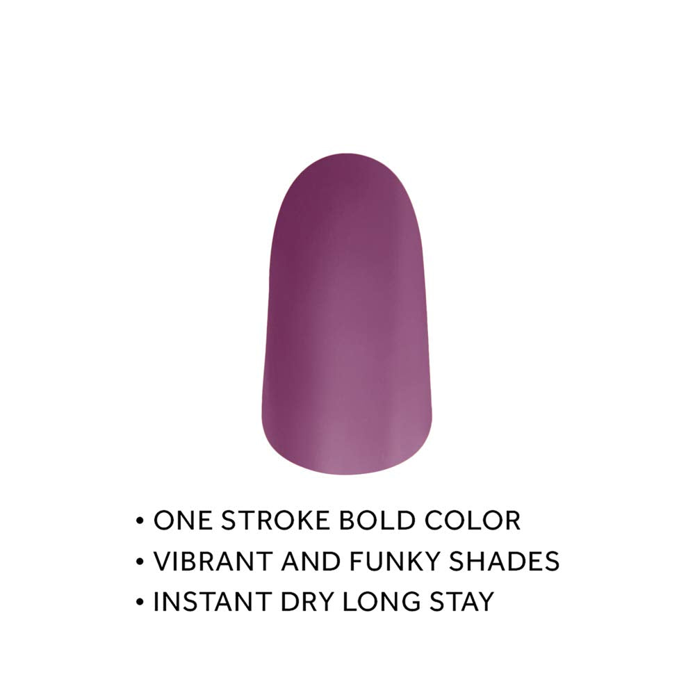 Elle 18 Matte, Glossy Finish Nail Pops Color 161, 5 Ml & Elle 8 Lipstick Berry Tea (Matte)