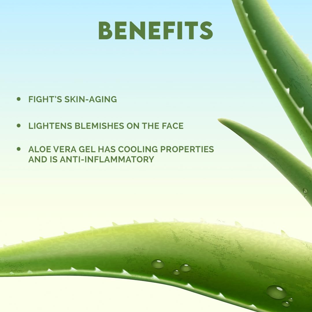 Jovees Herbal Aloe Vera Moisturising Lotion |With Sandal And Peach Extract |Nousishes, Heals and Hydrates Skin | For Oily And Sensitive Skin | Alcohol And Paraben Free |, 200ml