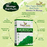 The Forest Herbs Natural Care From Nature Pure Moringa Powder 250 Grams | Ayurvedic Support For Holistic Wellness | Herbal Supplement | Rich In Antioxidants | Good For Digestion, Energy, Immunity, Weight Loss