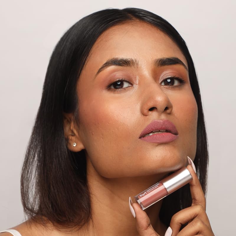 House Of Makeup Matte Liquid Lipstick MINIS with Hyaluronic Acid & Vitamin E | Long Lasting, Smudgeproof | Non-cakey, Non-drying | 2 ml | Frosted Plum