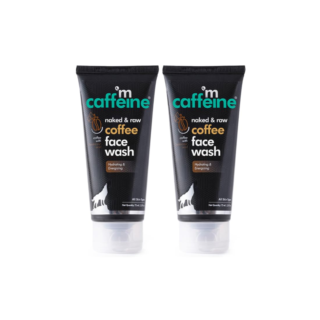 mCaffeine Tan Removal Face Wash for Men & Women (Pack of 2) | Coffee Face Wash for Oily Skin & Normal Skin | Daily Use Face Cleanser for Hot & Humid Weather - 150ml
