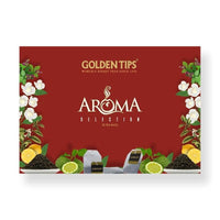 Golden Tips Aroma Black & Green Tea Assortment Individual 6 Flavour Envelope - Tea Bags (58 Gram - 30 Tea Bags)