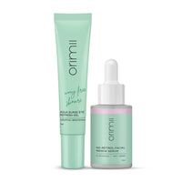 Orimii Retinol-Free Youth Restore Regime with Anti-Ageing Serum & Eye Cream | With 1% Bakuchiol (Natural Alternative to Retinol) & Vitamin C Powered Combo | Safe For Pregnant & Breastfeeding Women