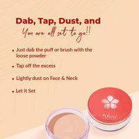 Olivia Skinsync Makeup Fixer Matte Powder | Long-Lasting Loose Powder for All Skin Types | Translucent Yellow Finishing & Setting Powder with Rose Extract | Shine Control & UV Protection | Yellow 20g