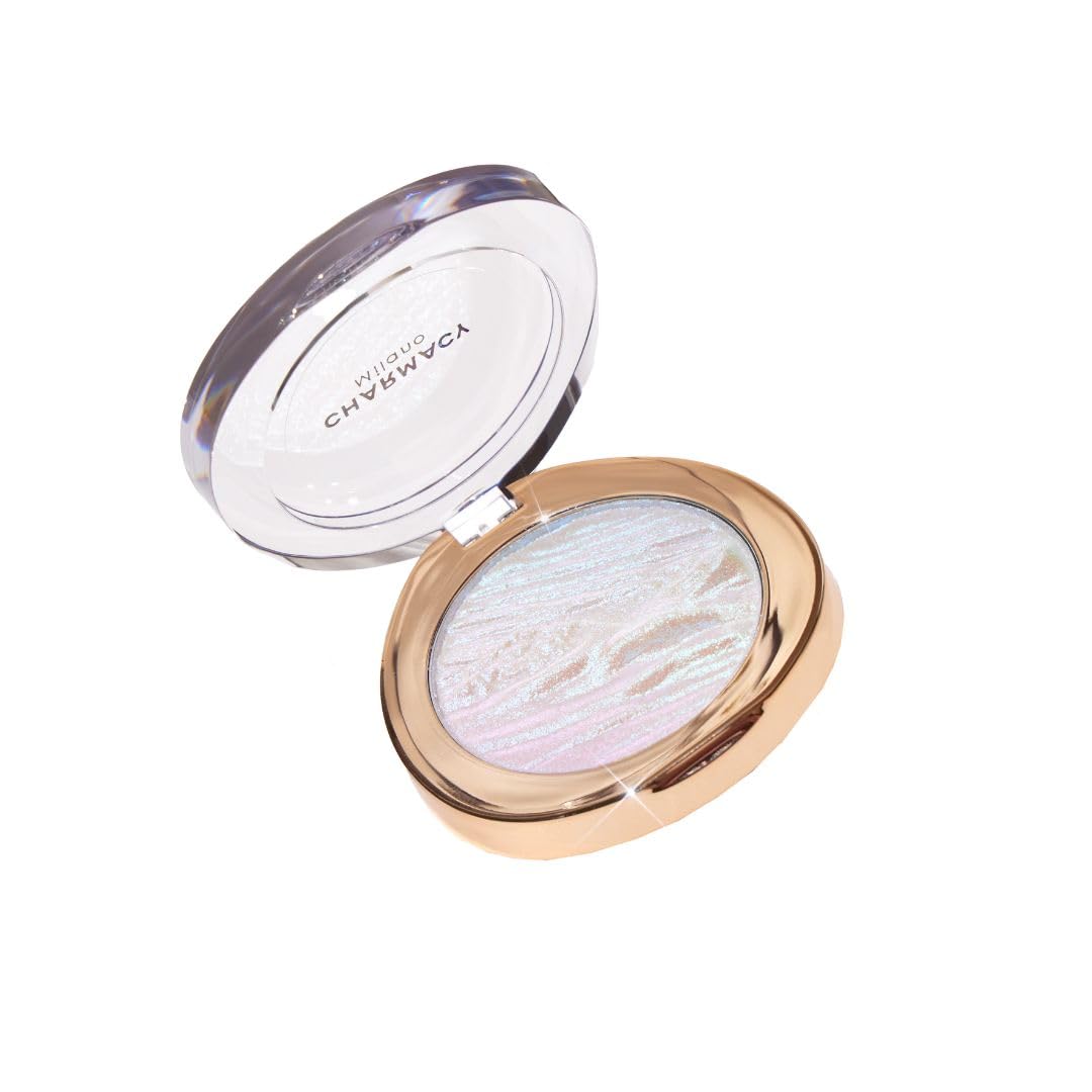 Charmacy Milano Star Dust - 605, Multichrome Blush & Highlighter, Seemless Blending Formula, Radiant Look, Compact & Portable (4.2 gms)