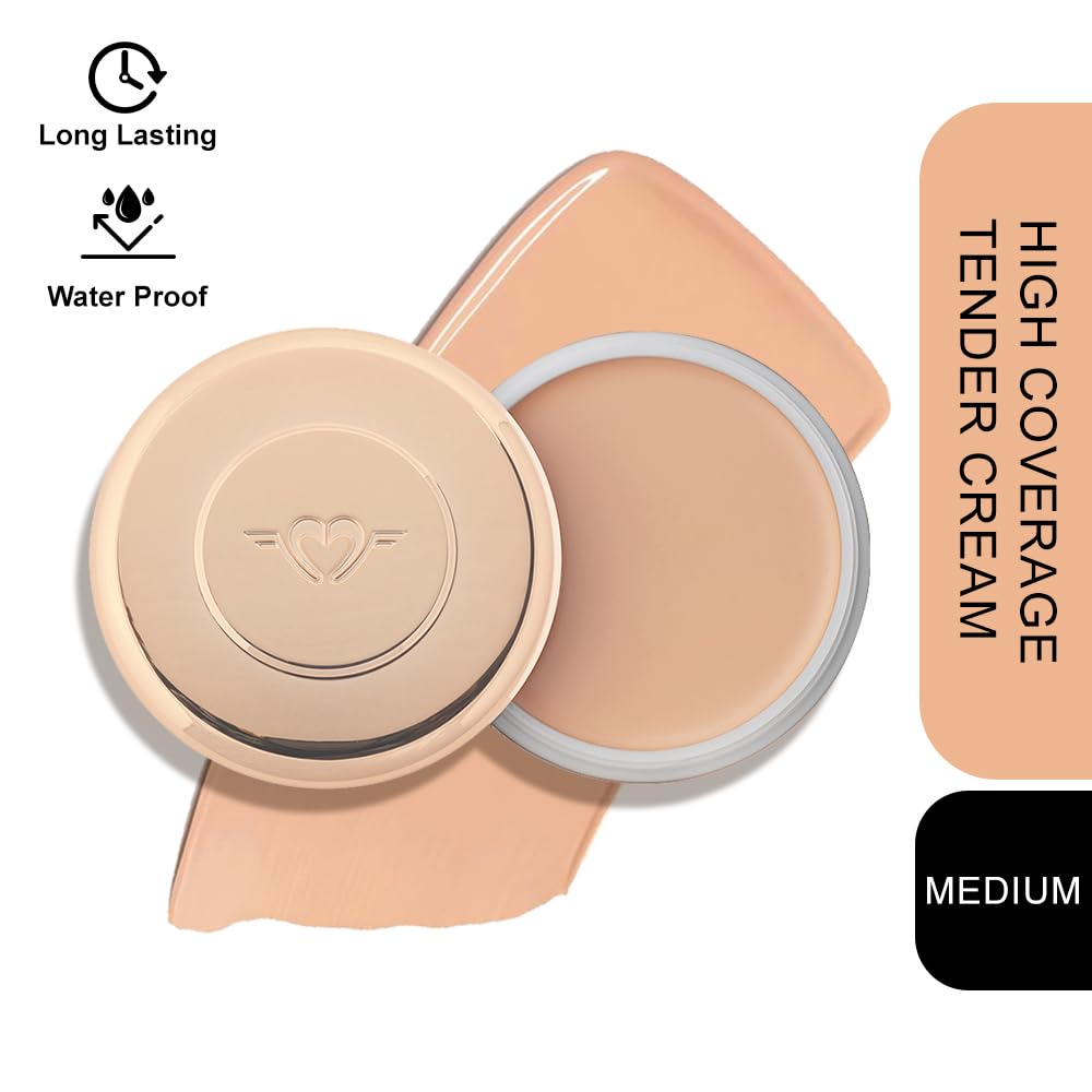 Forever52 Daily Life High Coverage Tender Cream (Alba - 001) Radiant Foundation Concealer | Highlighter | Contour | Perfect For Longlasting Face Makeup