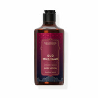 THE LOVE CO. Oud Mukhaab Body Lotion - Nourishing Moisturizer Cream for Dry Skin - Suitable for Men and Women with Jojoba Oil, Shea Butter & Vitamin E - 250ml
