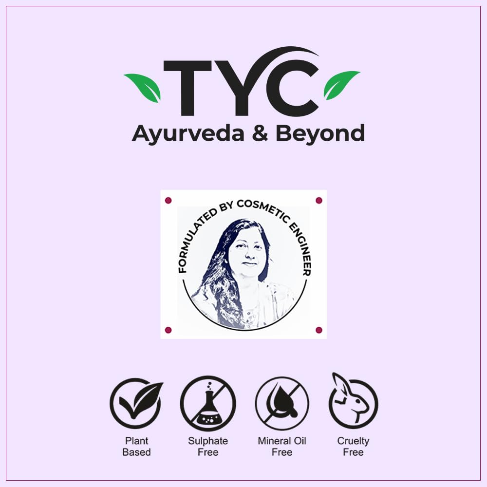 TYC - TRUST YOUR CHOICE Ayurvedic Moisture Filling Shampoo For Dry, Damaged Frizzy Curly Hair | Hyaluronic Acid And Onion | Sulphate And Paraben Free | 3-In-1 Shampoo With Conditioner | 300 Ml
