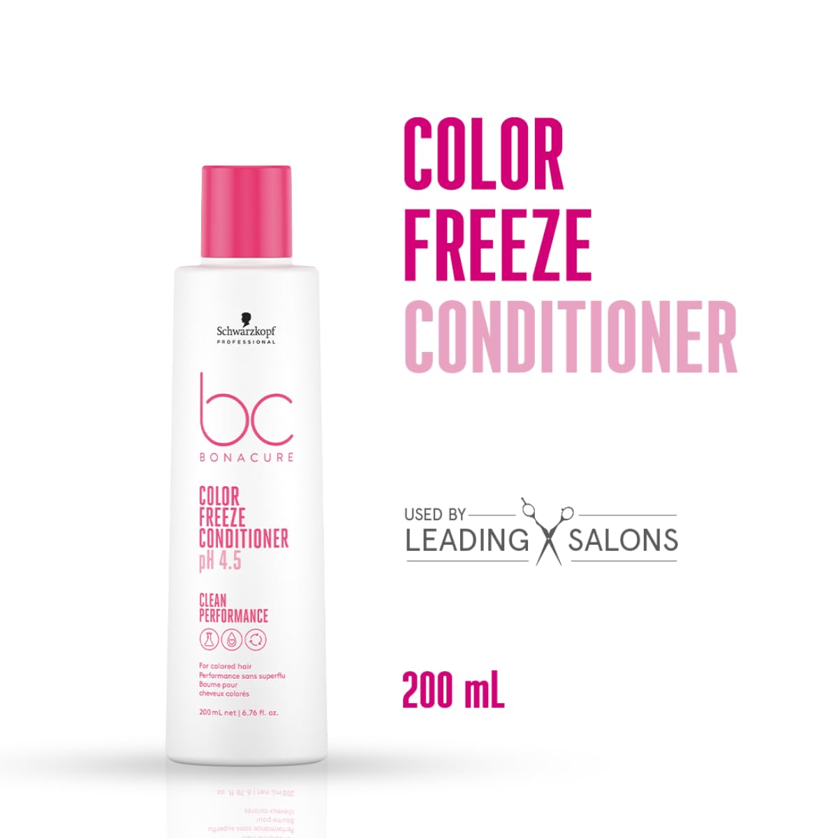 Schwarzkopf Professional Bc Ph4.5 Color Freeze Conditioner, Pink, 200 Ml