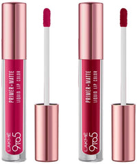 Lakmé 9to5 Primer + Matte Liquid Lip Color MP2 Power Pink & Lakmé 9to5 Primer + Matte Liquid Lip Color MM3 Crisp Wine