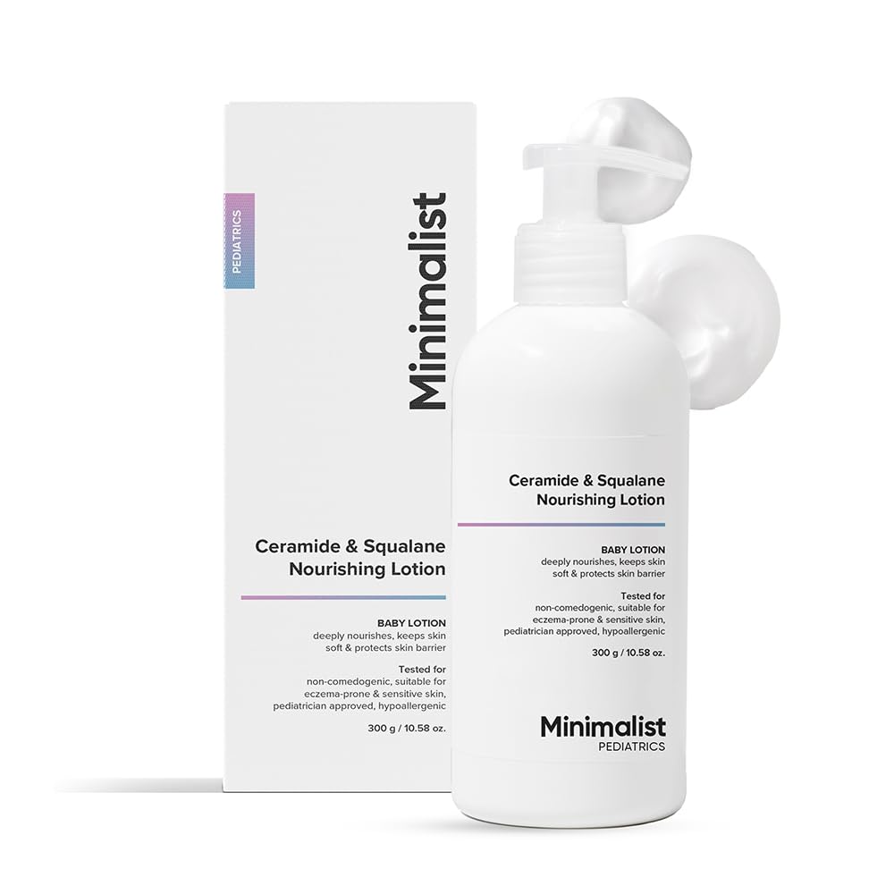 Minimalist Baby Lotion with Ceramide & Squalane | Pediatrician Approved Nourishing Baby Moisturizer | 300gm