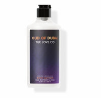 THE LOVE CO. Dubai Oud Body Lotion - Nourishing Moisturizer Cream for Dry Skin - Suitable for Men and Women with Jojoba Oil, Shea Butter & Vitamin E - 250ml