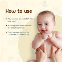 Mother Sparsh Cold Pressed Coconut Oil for Baby Massage, Skin & Hair Care | 100% Natural Baby Oil for New Born | 200ml