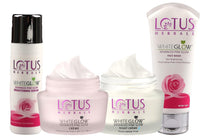 Lotus Herbals Purglow Advanced Pink Glow Day Cream_50g + Night Cream_50g + Face Serum_30ml + Face Wash_100g (Set of 4)