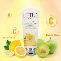 Lotus Herbals WhiteGlow Vitamin-C Radiance Cream_50g + Face Wash_100g + Face Exfoliater_100g (Set Of 3)