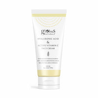 Globus Naturals Hyaluronic Acid & Vitamin C Anti Ageing Face Cream, Enriched with Rose & Glycerine, Skin Lightening & Brightening Formula, 100 ml, Pack Of 1