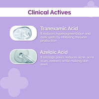 The Derma Co. Tran-Zelaic Pigmentation Corrector Serum with 3% Tranexamic Acid & 10% Azelaic Acid - 30g | Treats Hyper Pigmentation & Melasma | Reduces Acne & Acne Marks