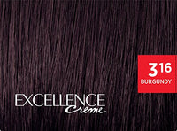L'Oreal Paris Excellence Crème Hair Color Legends Small Pack, 50g - 3.16 Burgundy