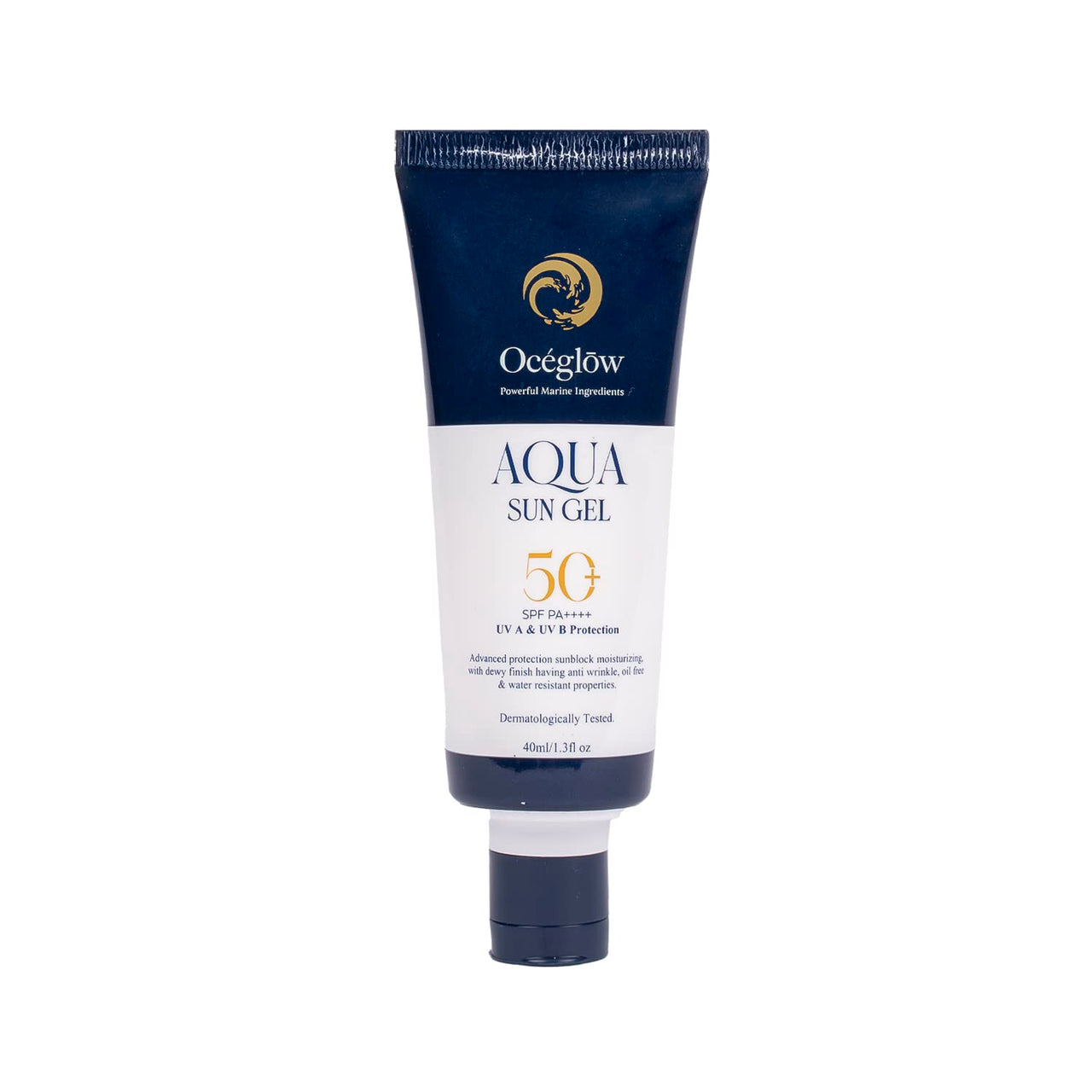OCEGLOW-Powerful Marine Extracts Dermatology Tested Spf 50 Pa+++ Korean Sunscreen Gel For Women & Men With Salicylic Acid For Oily,Sensitive & Acne Prone Skin|Helps Reduce Wrinkle And Dark Spots-40ml