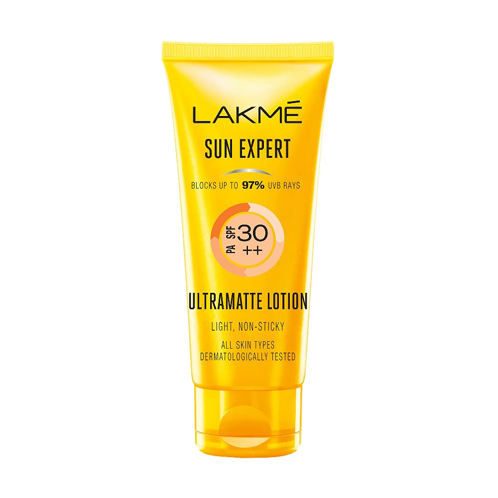 Lakmé Sun Expert Spf 30 Pa++ Ultra Matte Lotion Sunscreen, 50 Ml & 9 To 5 Complexion Care Face Cc Cream, Bronze, Spf 30, Conceals Dark Spots & Blemishes, 9G - All Skin Type
