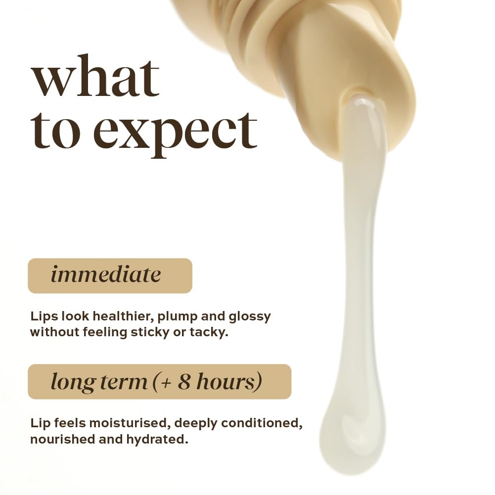 indē wild Dewy Lip Treatment - 15ml | Overnight Repair Vegan Lip Balm & Moisturizer | Lasts for 8+ hour | With Natural Desi Ghee, Shea Butter, Squalane & Hyaluronic Acid | Hydrating Korean Fomrulation