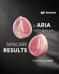 Numour ARIA Jade Stone LED Facial Device | For Fine Lines, Wrinkles & Acne | with Yellow, Blue & Red Light Therapy for Face | Smart Rechargeable Skincare Tool for Moisturizer, Serum & Face Masks