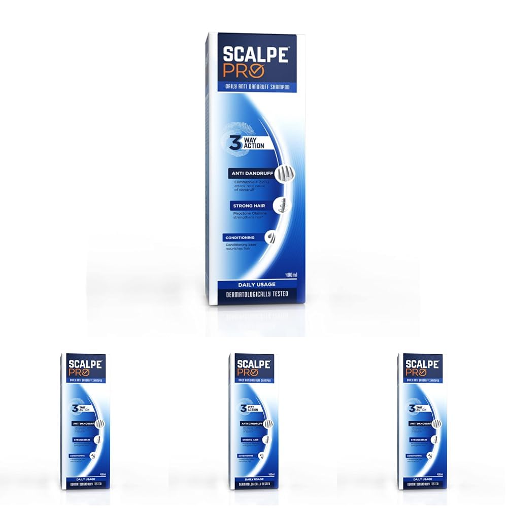 Scalpe Pro Anti dandruff Shampoo 400ml (Pack of 4)