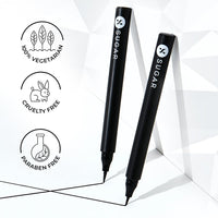 SUGAR Cosmetics X Quench Makeup Kit | Includes Eyeliner & Tinted Sunscreen (Light Medium) | Pack of 2