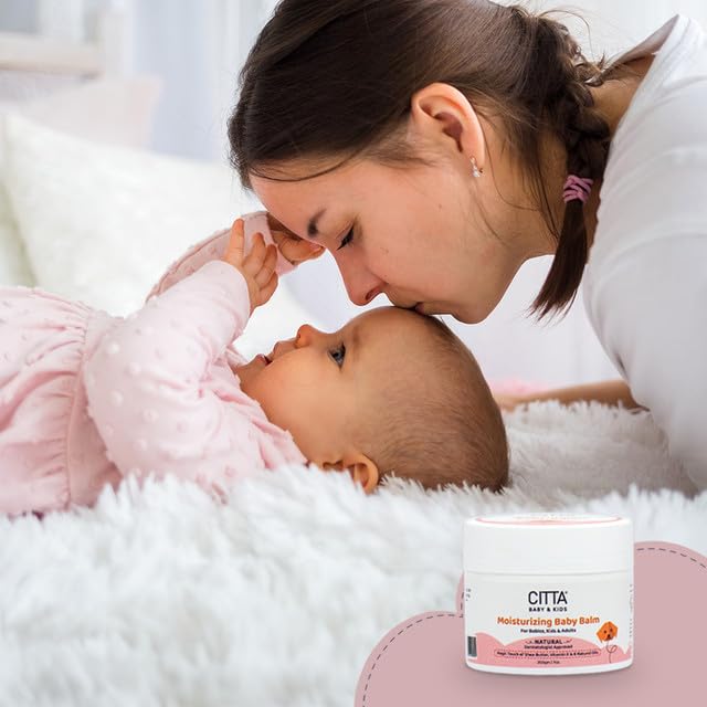 CITTA Moisturizing Baby Balm for Face and Body For Babies, Kids and Adults With 8 Natural Oils, Shea Butter & Vitamin E| Natural Body Moisturizer for Dry & Sensitive Skin | 200 g