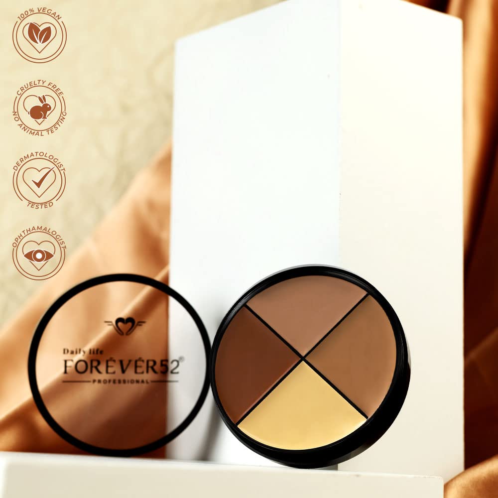 Daily Life Forever52 Matte Finish 4 Color Shades Concealer Kit Multipurpose creamy, lightweight Easy-To-Blend Hydrating Formula For Smooth Long Lasting Natural Finish Perfect Look AC002