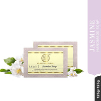 Khadi Natural Natural Jasmine Soap, 125g|Herbal Bathing Soap for Healthy Skin|Natural soap with essential oils|Stress-relieving properties| Suitable for All Skin Types | Pack of 2